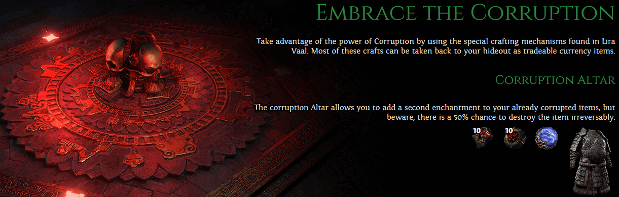 path of exile 2 Corruption Altar